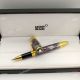 Copy Mont Blanc Daniel Defoe Purple&Gold Rollerball Pen AAA Grade (2)_th.jpg